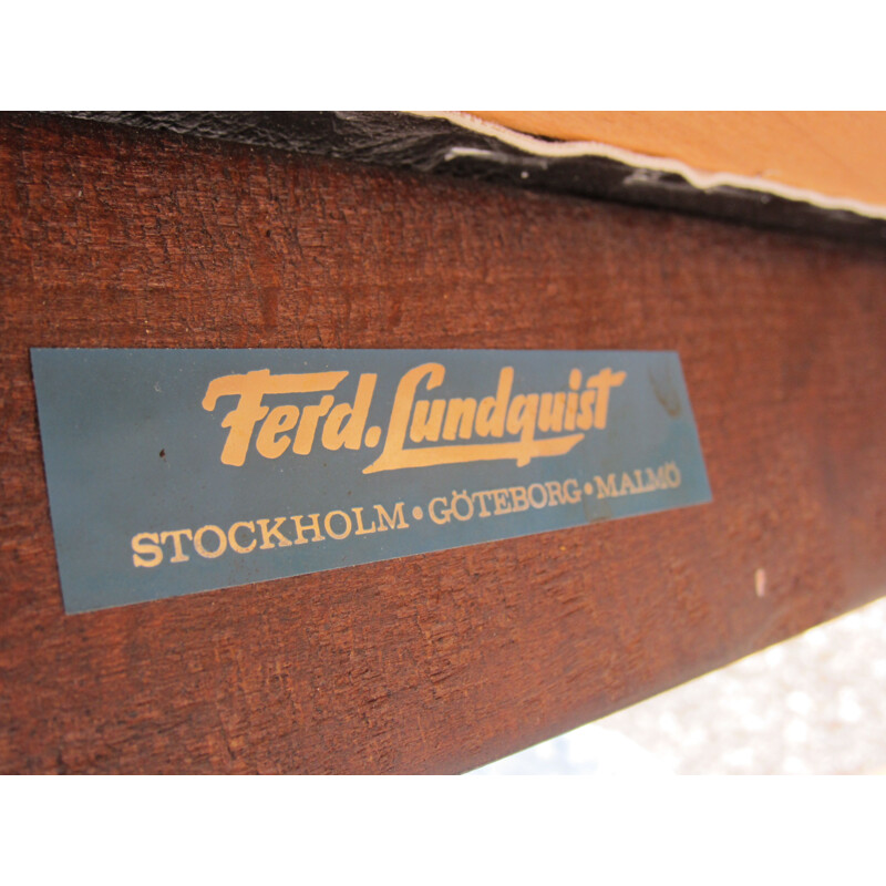 Pair of vintage chairs Gemla for Ferdinand Lundquist scandinavian 1950s