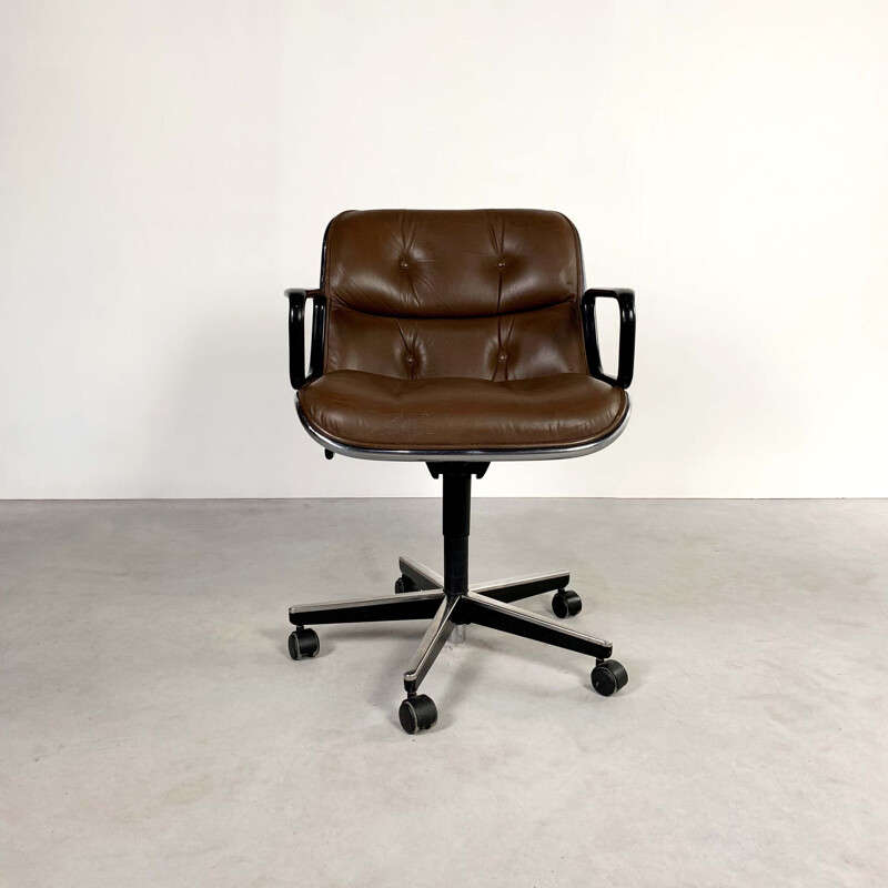 Vintage Executive Chair by Charles Pollock for Knoll, 1970s