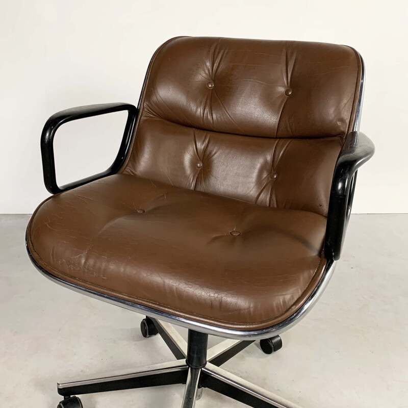 Vintage Executive Chair by Charles Pollock for Knoll, 1970s