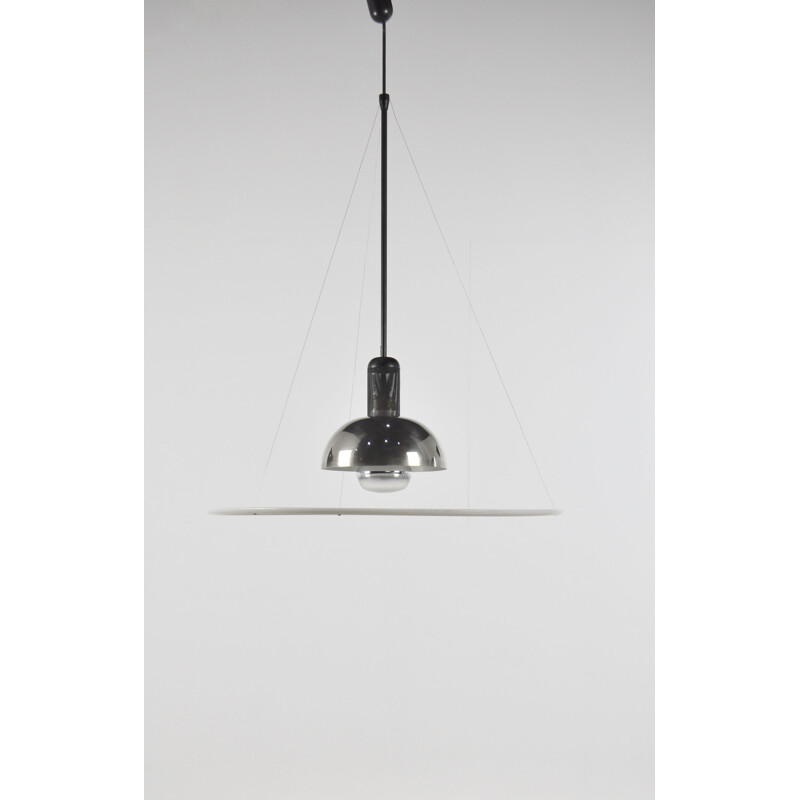 Candeeiro suspenso Vintage de Achille Castiglioni para Flos, Frisbi italiano 850 1970