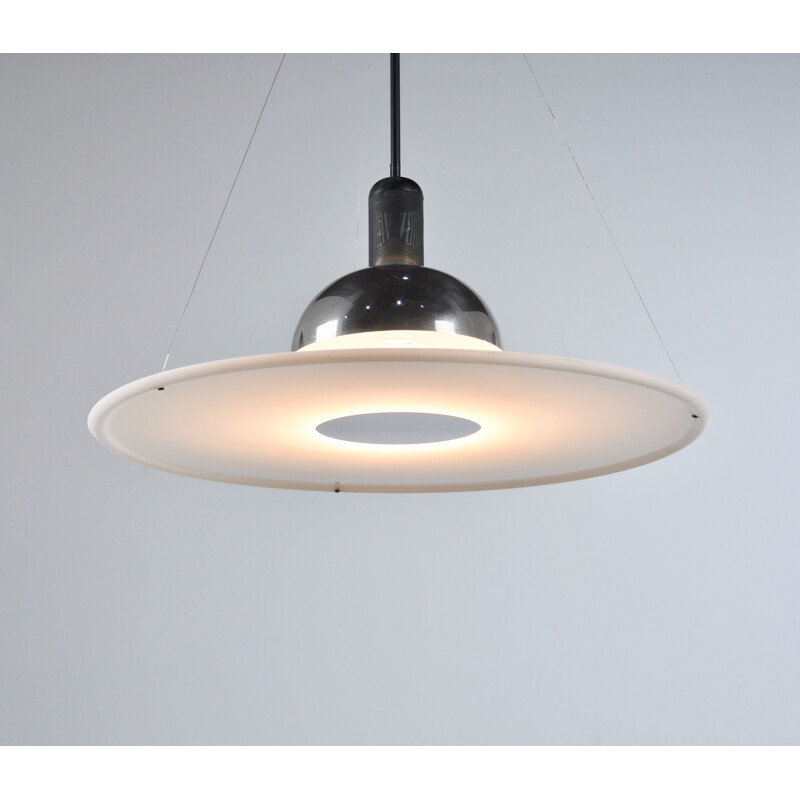 Candeeiro suspenso Vintage de Achille Castiglioni para Flos, Frisbi italiano 850 1970