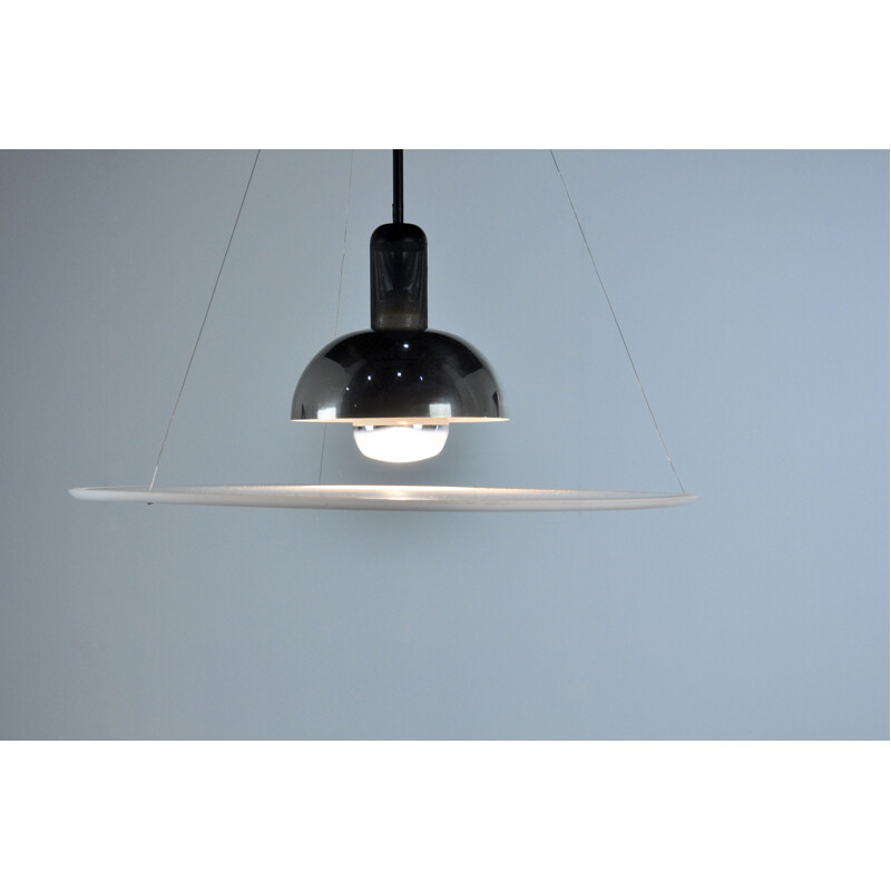 Candeeiro suspenso Vintage de Achille Castiglioni para Flos, Frisbi italiano 850 1970