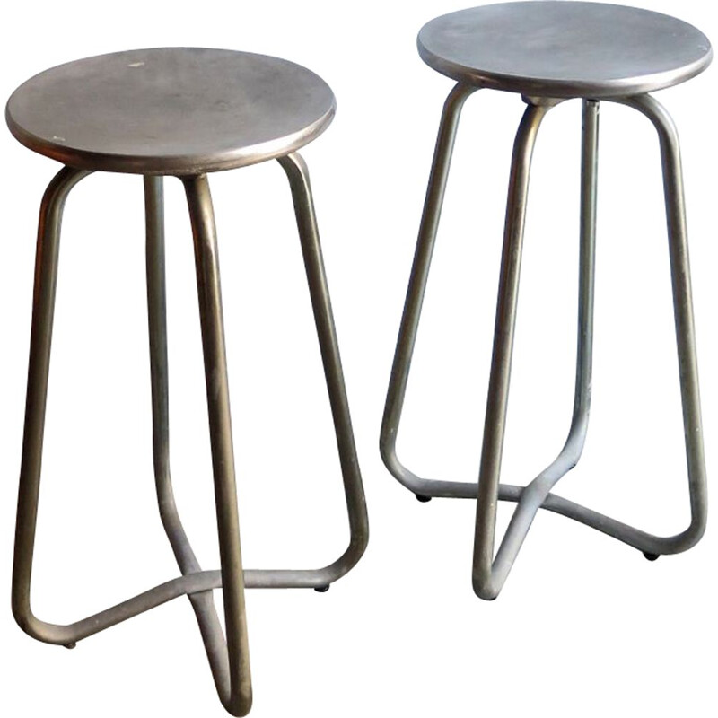 Pair of vintage high stools, 1980s