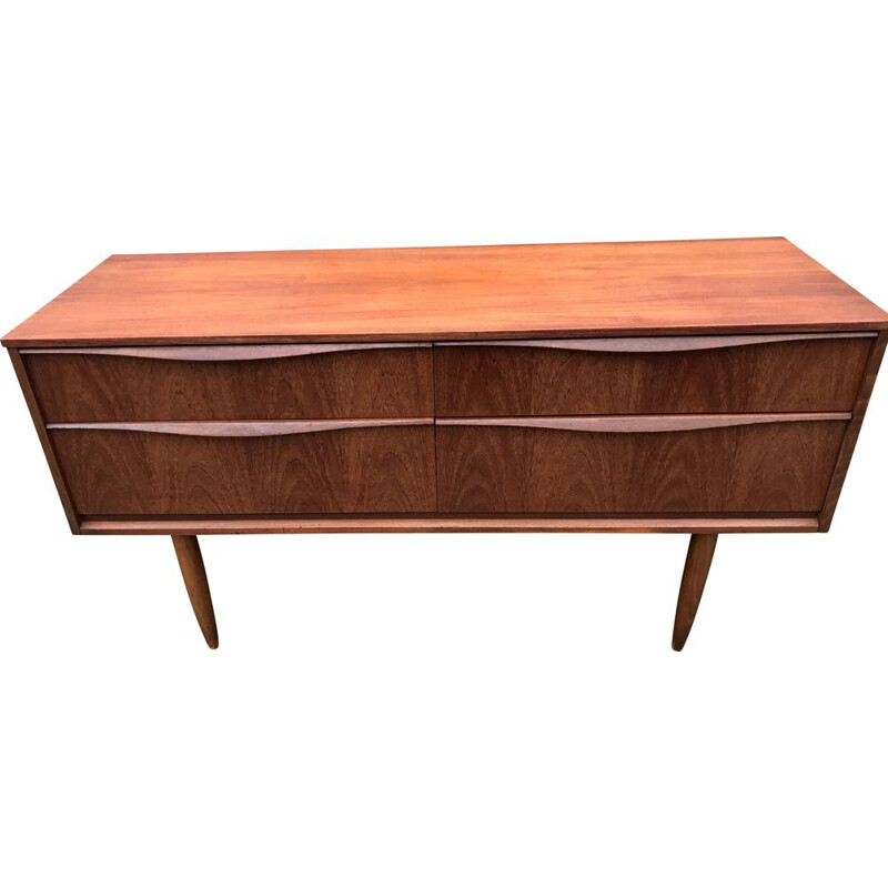 Vintage teak Austinsuite stringcourse by Franck Guille 1960