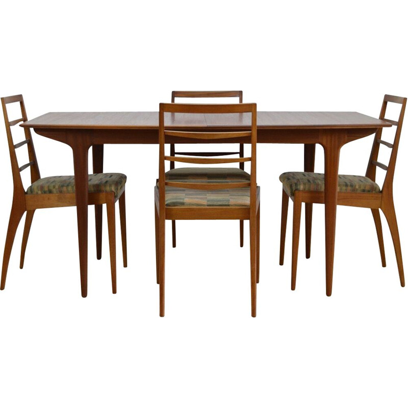 Table et 4 chaises de Mid Century Dining Table par Mcintosh Scotland