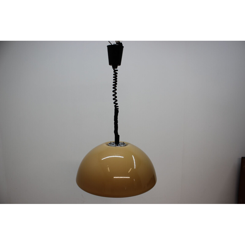 Midcentury Pendant by Harvey Guzzini for Meblo, Space Age, 1970s