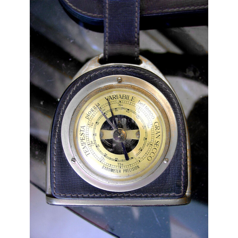 Vintage Gucci barometer and clock, 1960