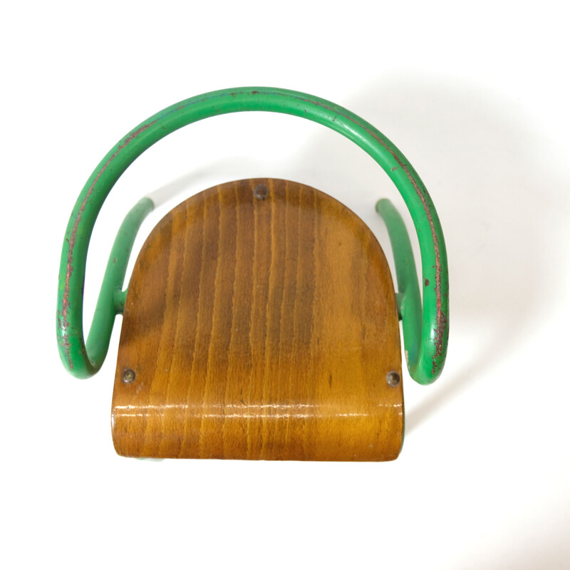 Vintage children's chair for Mobilor, by Jacques Hitier 1940