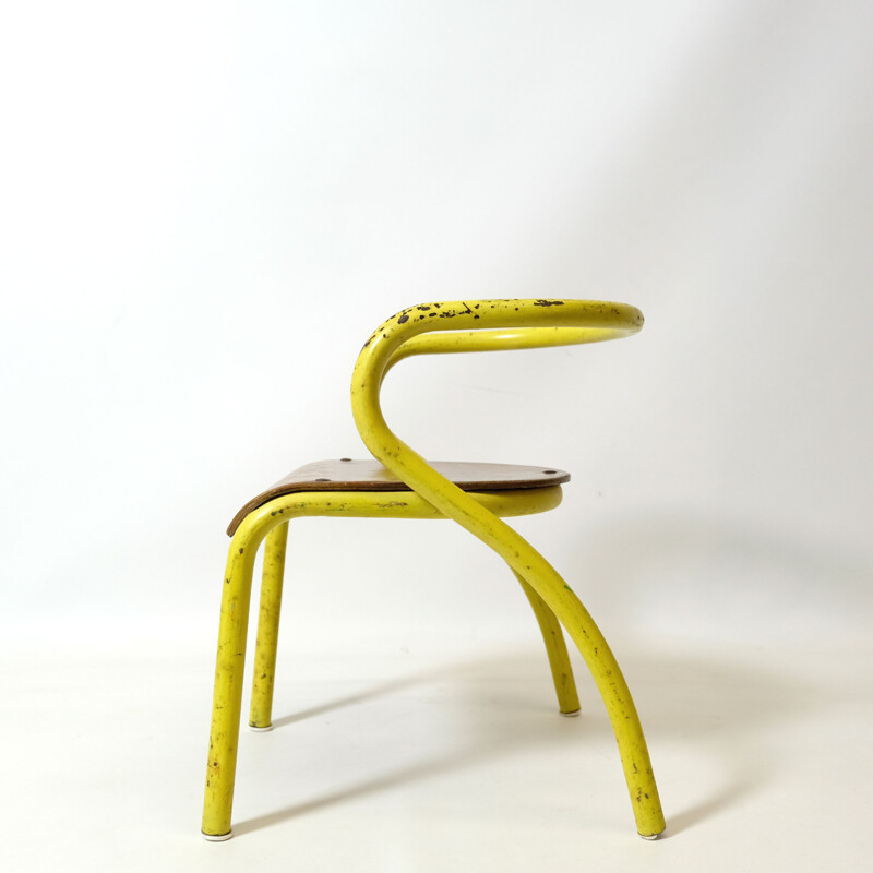 Vintage children's chair for Mobilor by Jacques Hitier1940