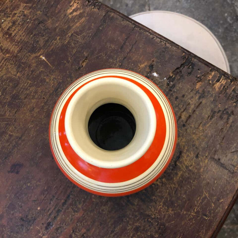 Vintage Ceramic Vase by Rometti, Italian 1940