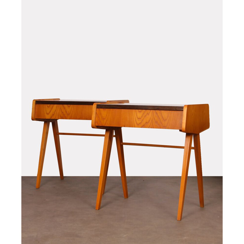 Pair of vintage night tables Frantisek Jirak, 1970