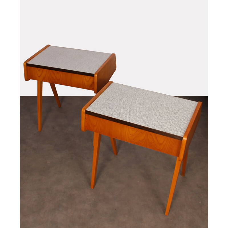 Pair of vintage night tables Frantisek Jirak, 1970