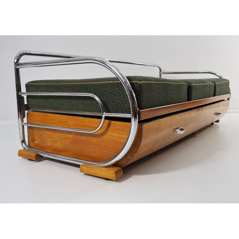 Vintage Daybed by Robert Slezak for Hynek Gottwald,Art Deco 1930s