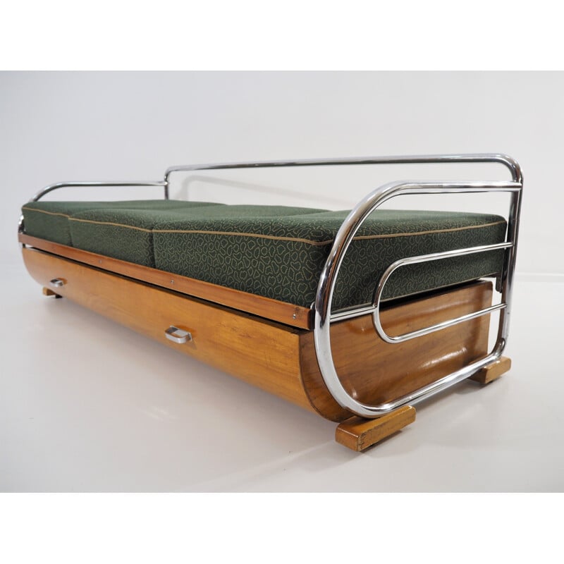 Vintage Daybed by Robert Slezak for Hynek Gottwald,Art Deco 1930s