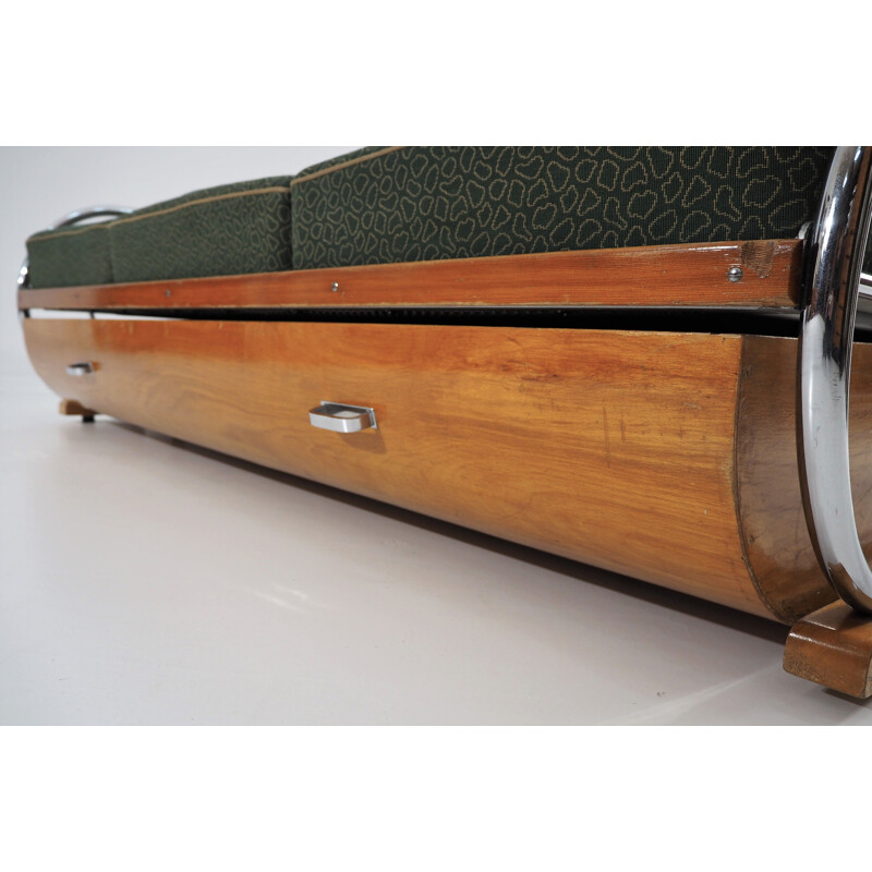 Vintage Daybed by Robert Slezak for Hynek Gottwald,Art Deco 1930s