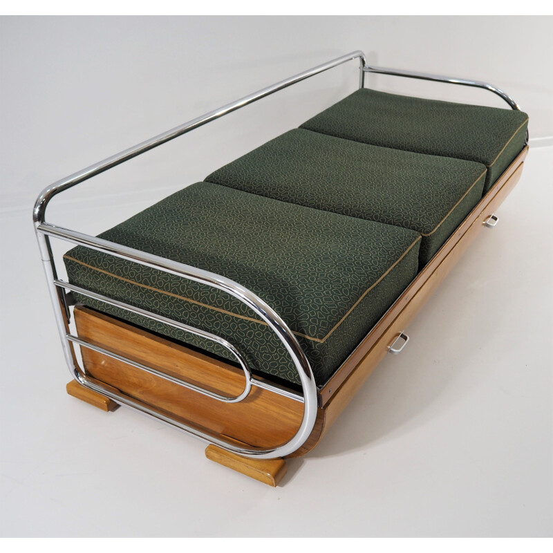 Vintage Daybed by Robert Slezak for Hynek Gottwald,Art Deco 1930s