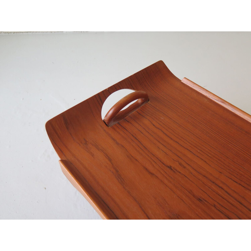 Mid-Century Teak Foldable Tray