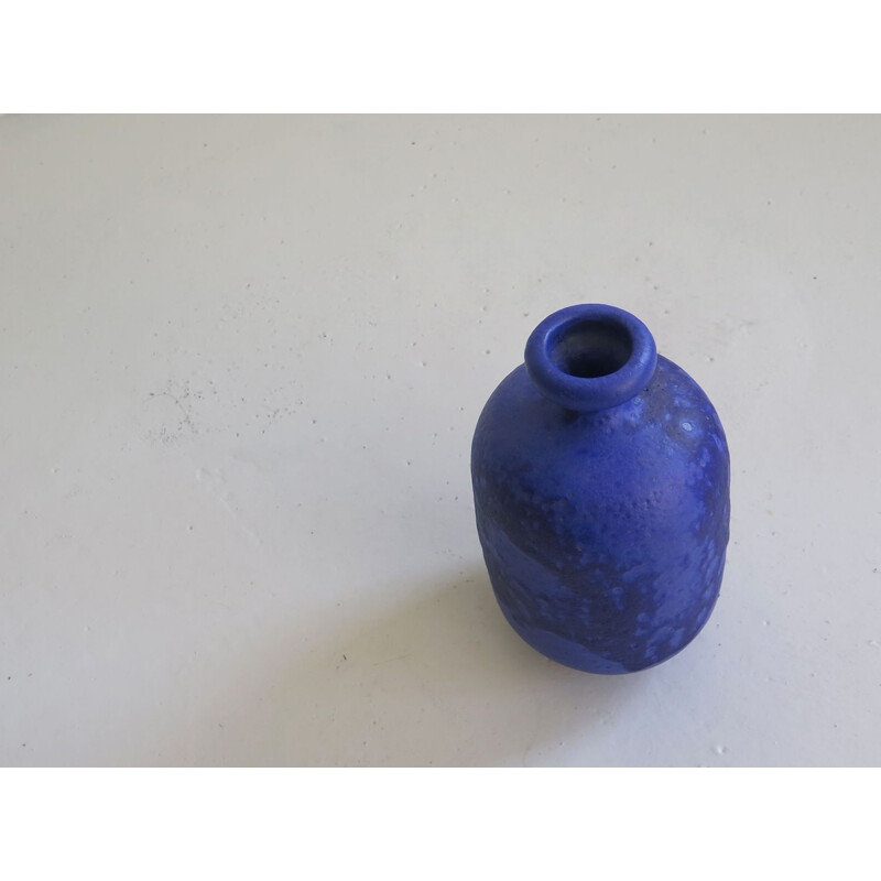 Vintage Ceramic vase Vintage indigo, 1950s