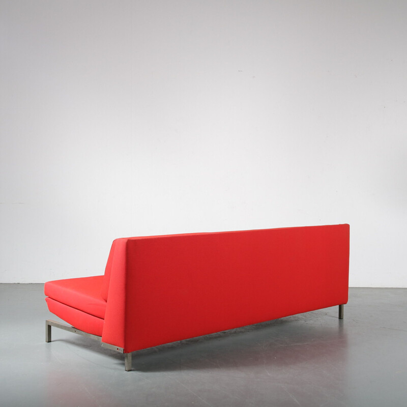 Vintage-Schlafsofa aus verchromtem Metall von George van Rijk für Beaufort, Belgien 1960