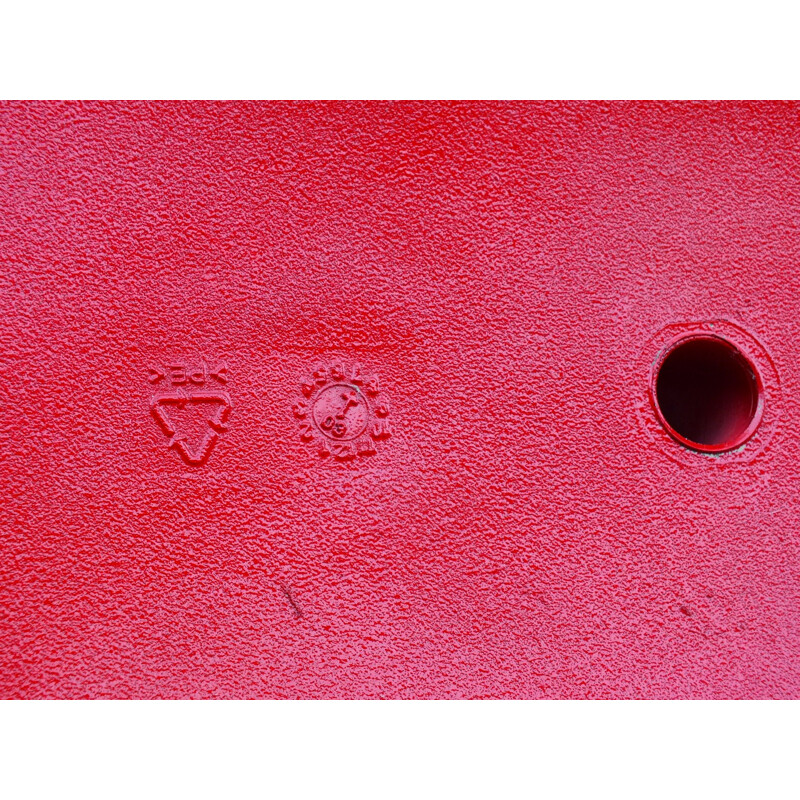 Grand fauteuil vintage rouge de Moroso Ron pour Arad Italie 1990