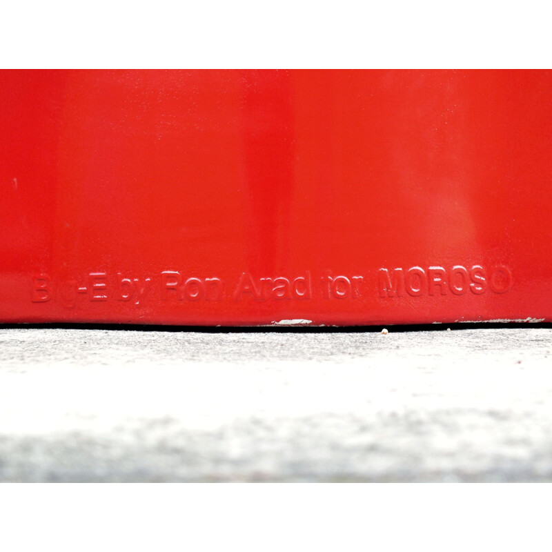 Grand fauteuil vintage rouge de Moroso Ron pour Arad Italie 1990