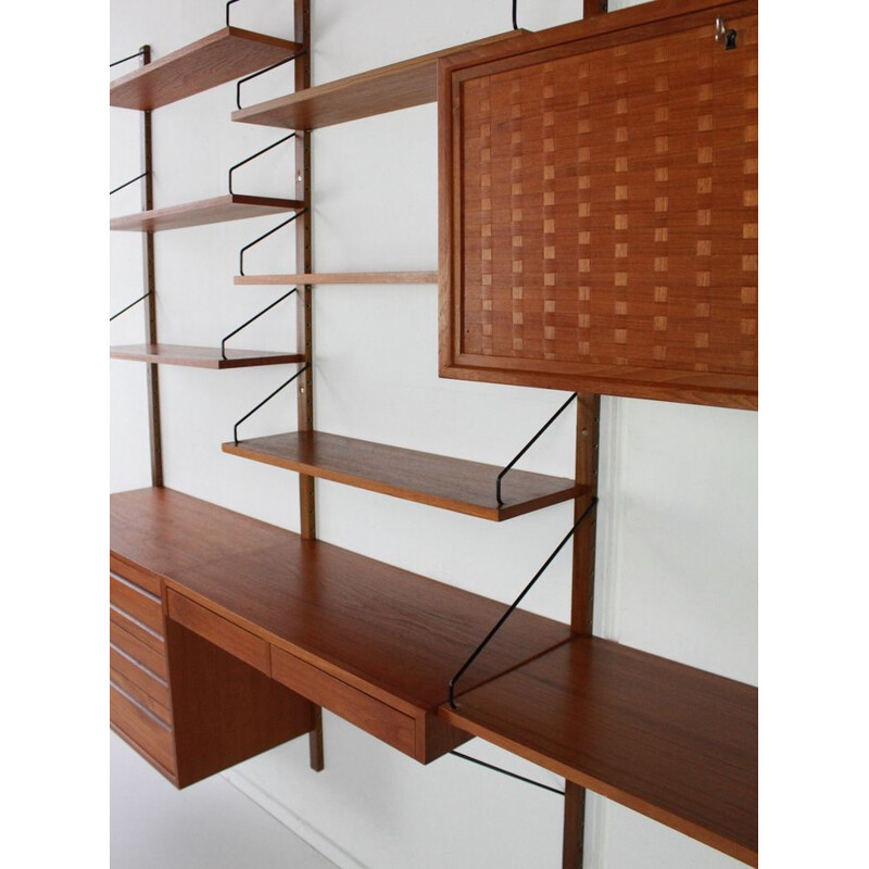 Vintage Wall unit by Poul Cadovius Royal System Cado 1960