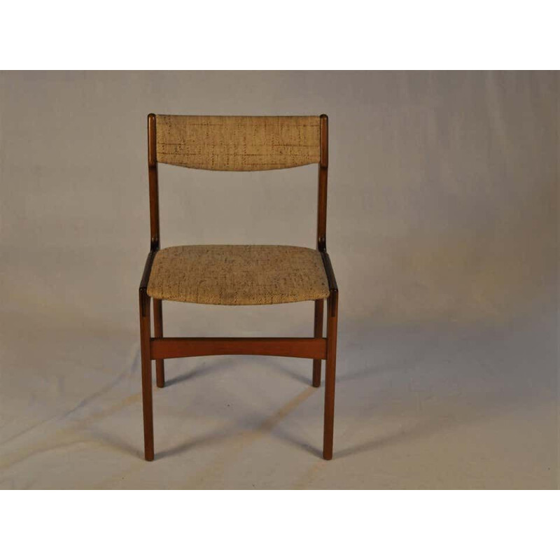 Set of 6 Dining Chairs in Teak Inc. Reupholstery by Erik Buch 1960s