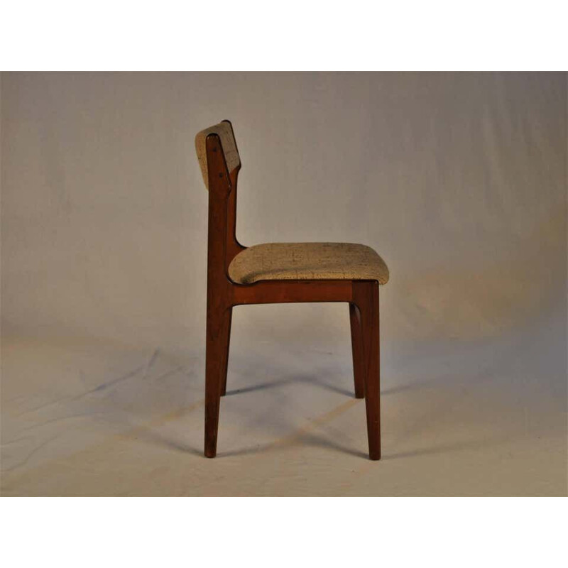 Set of 6 Dining Chairs in Teak Inc. Reupholstery by Erik Buch 1960s