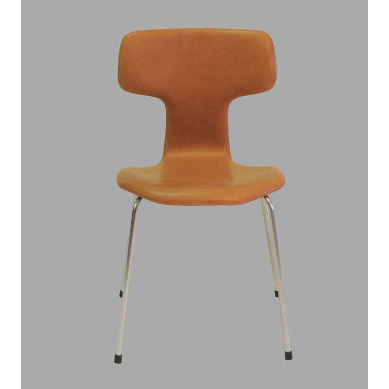 Satz von 8 T-Stühlen oder Hammerstühlen Vintage Arne Jacobsen 1960s