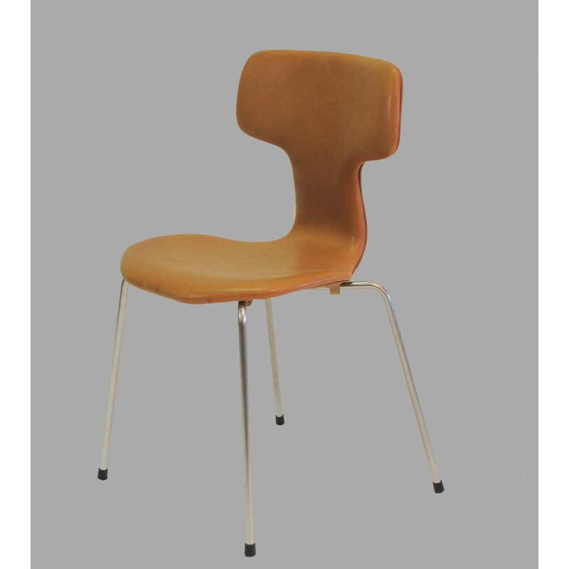Juego de 8 sillas T o sillas martillo vintage de Arne Jacobsen años 60