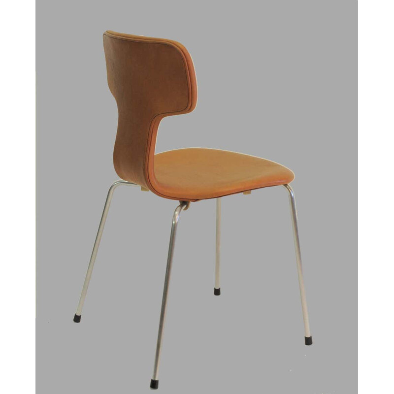Set van 8 vintage Arne Jacobsen T-stoelen of hamerstoelen 1960