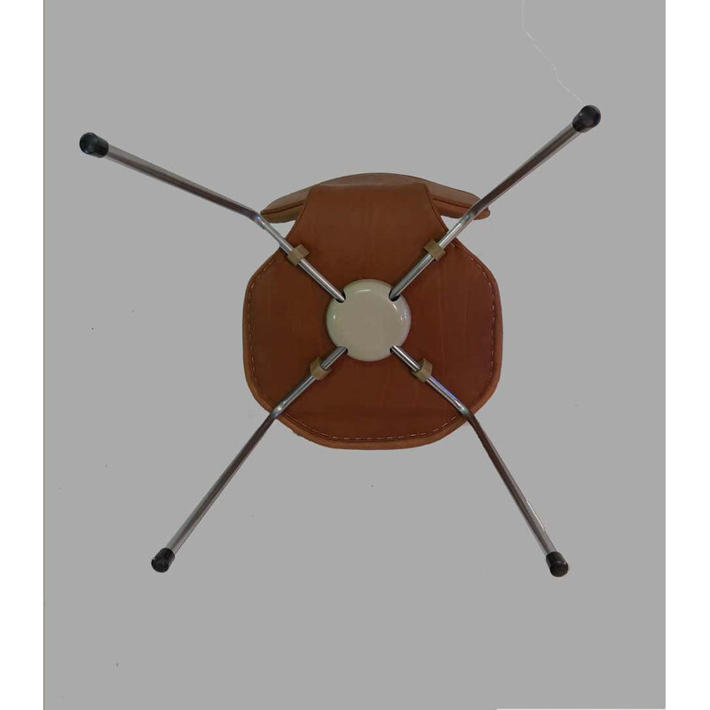 Conjunto de 8 cadeiras Arne Jacobsen em T vintage ou cadeiras de martelo dos anos 60