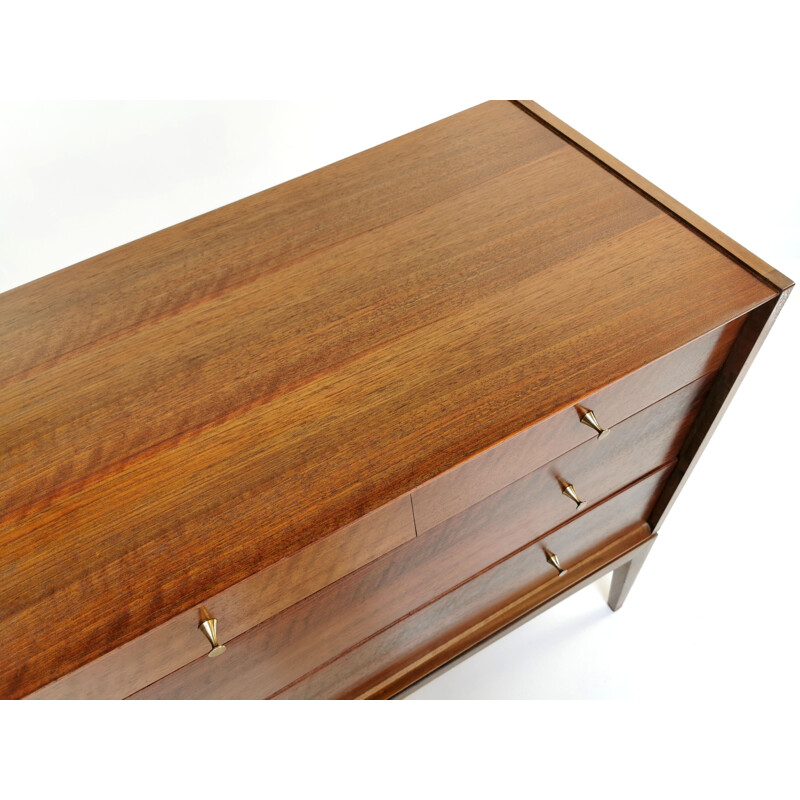 Mid Century Chest of Drawers by John Herbert in French Walnut, 1960s