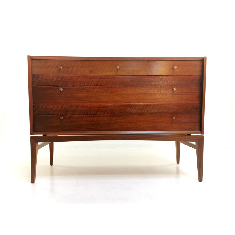 Mid Century Chest of Drawers by John Herbert in French Walnut, 1960s