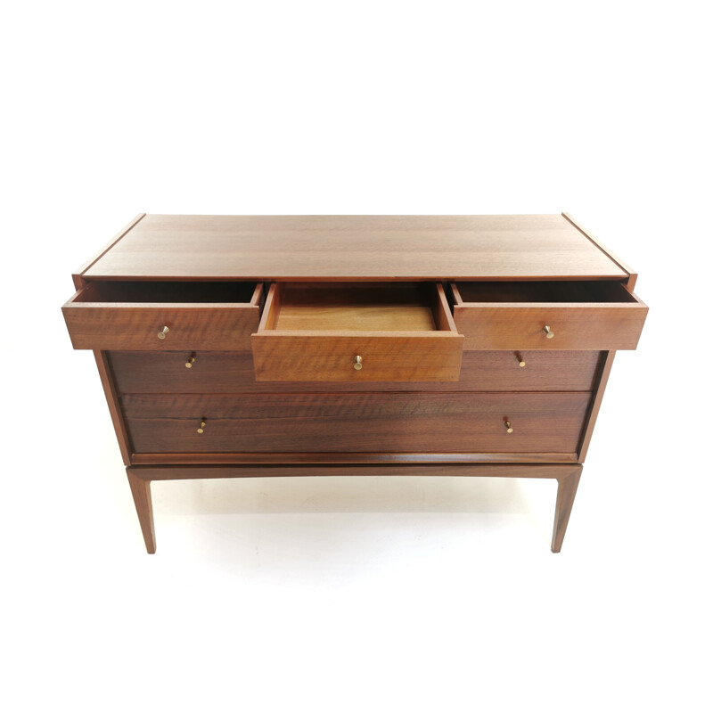 Mid Century Chest of Drawers by John Herbert in French Walnut, 1960s