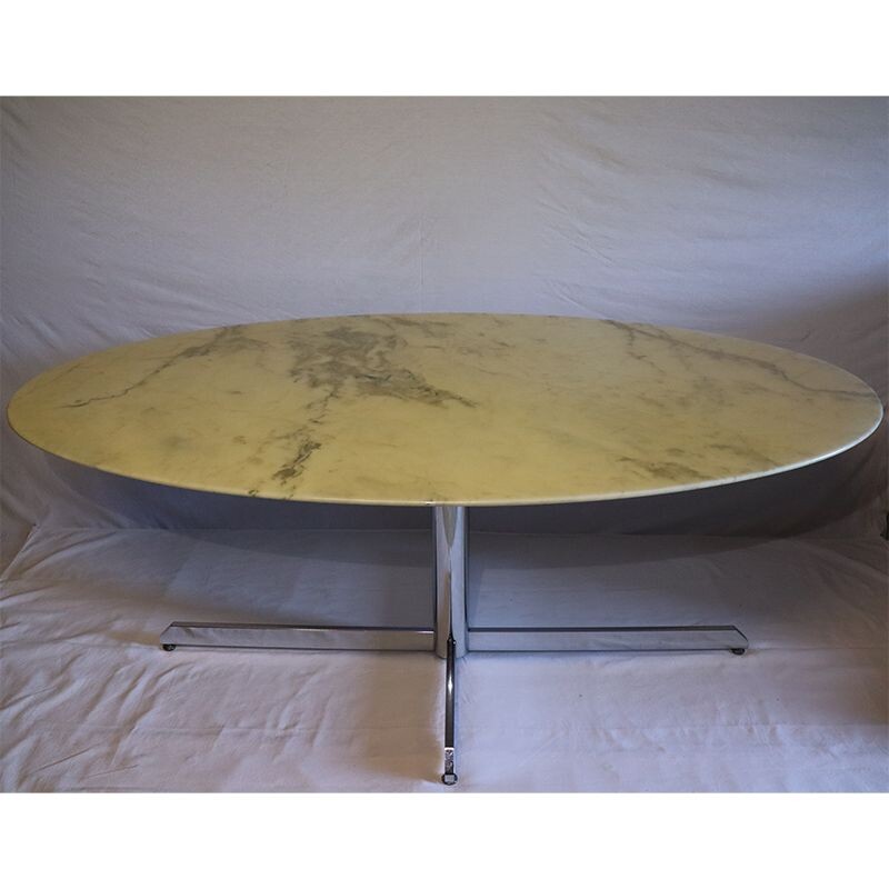 Table en marbre vintage Roche Bobois 1970