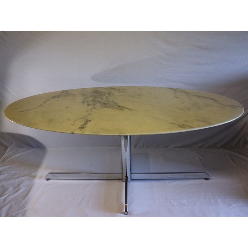 Table en marbre vintage Roche Bobois 1970