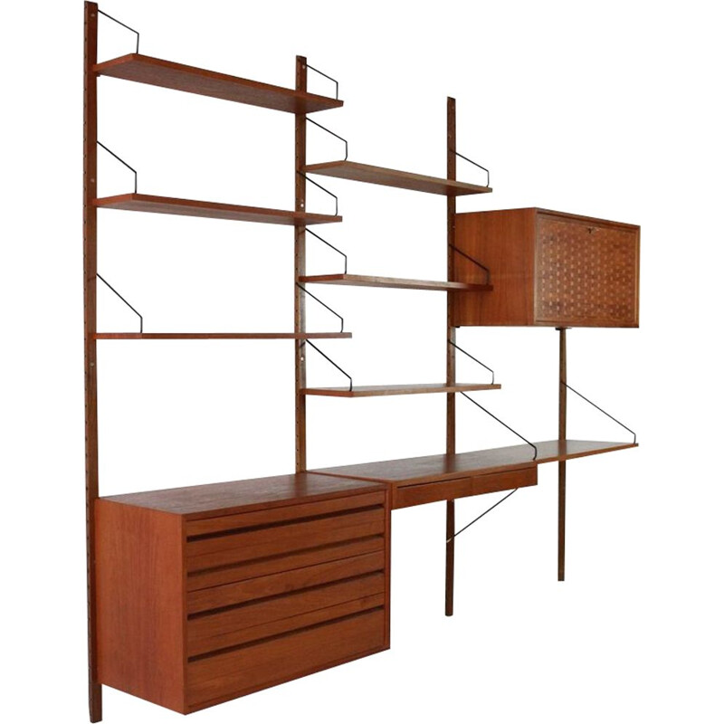 Vintage Wall unit by Poul Cadovius Royal System Cado 1960