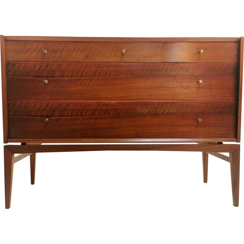 Mid Century Chest of Drawers by John Herbert in French Walnut, 1960s