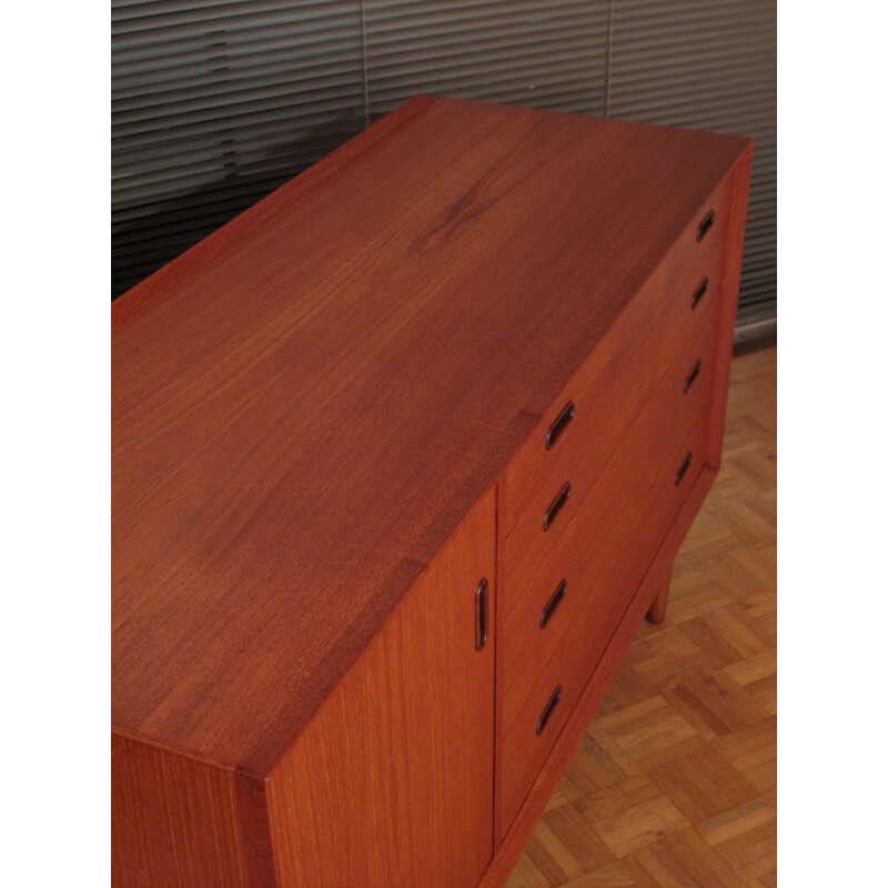 Vintage Arne Vodder Teak and Oak Sideboard For Sibast 1950