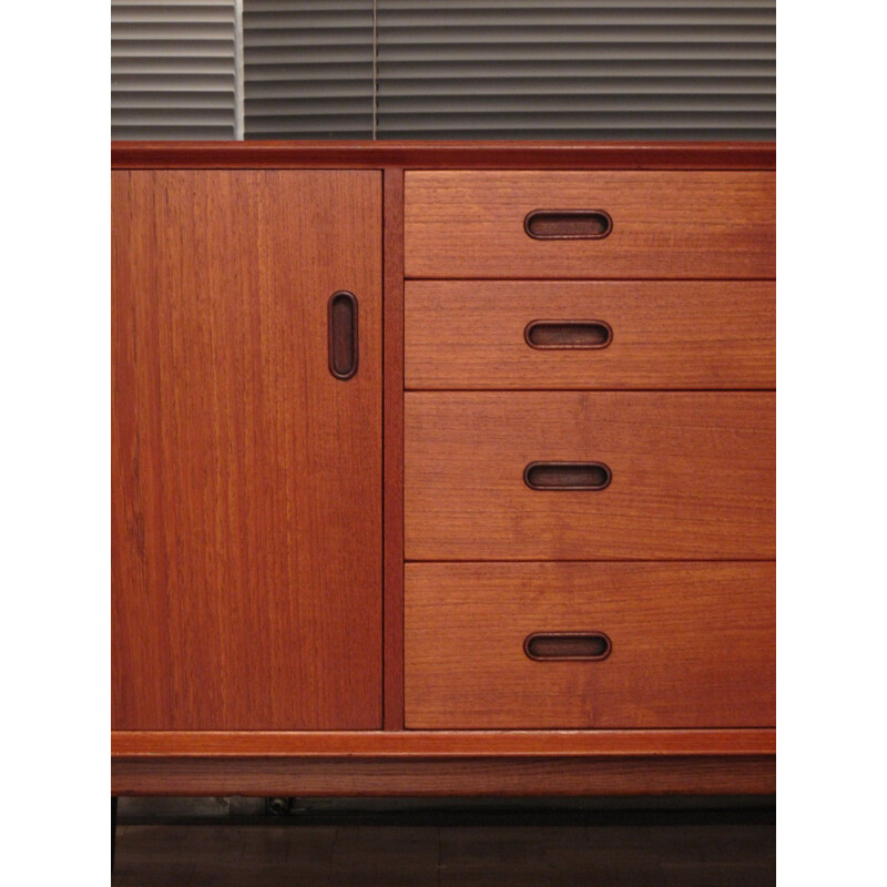 Vintage Arne Vodder Teak and Oak Sideboard For Sibast 1950