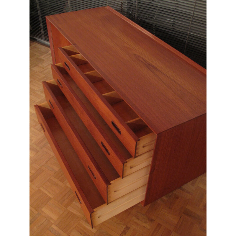 Vintage Arne Vodder Teak and Oak Sideboard For Sibast 1950