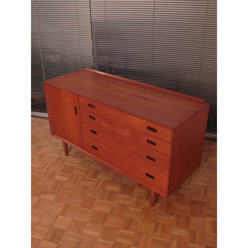 Vintage Arne Vodder Teak and Oak Sideboard For Sibast 1950