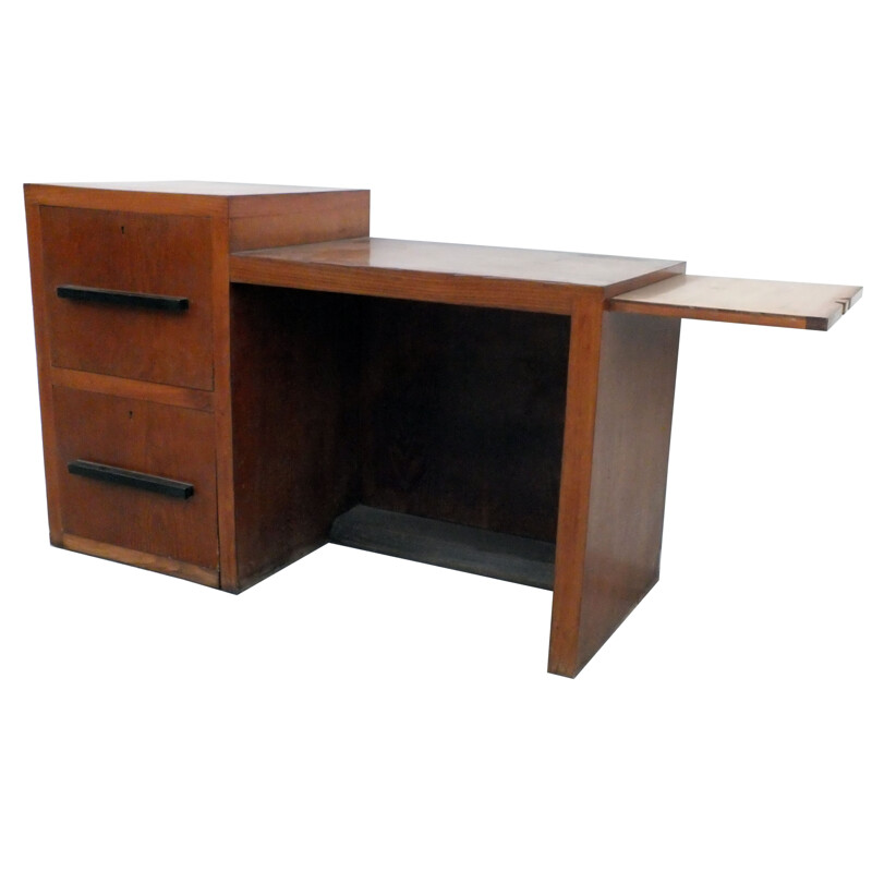 Vintage art deco writing desk, Italy 1930