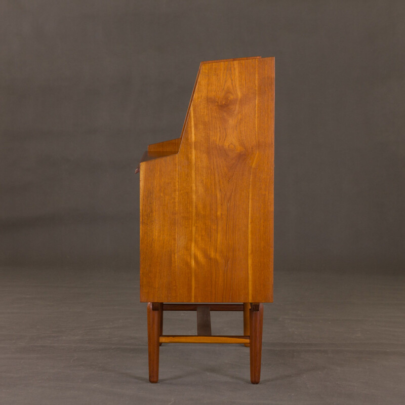 Vintage sculptural teak secretaire,Amager Bolighus Denmark, 1960s