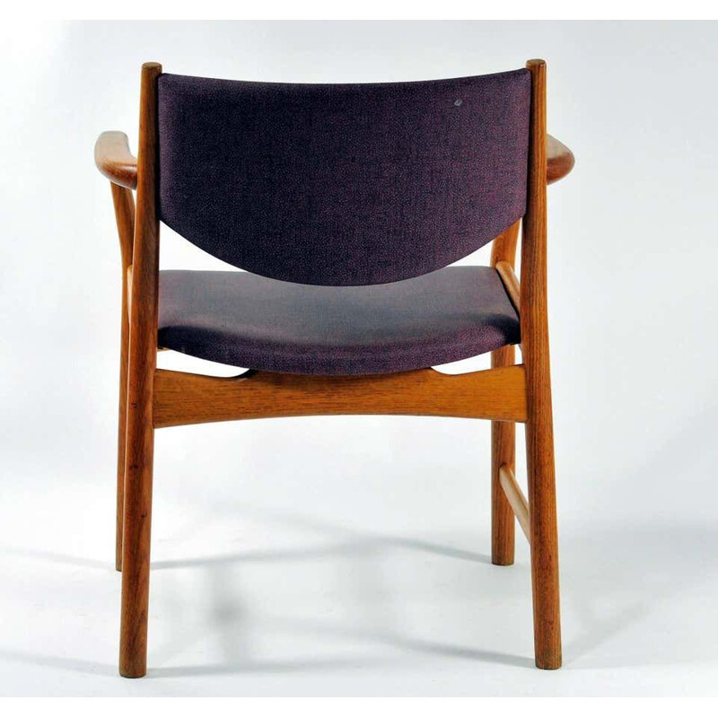 Set van 3 Vintage Aksel Bender Madsen, Ejnar Larsen Eiken 1960 fauteuils