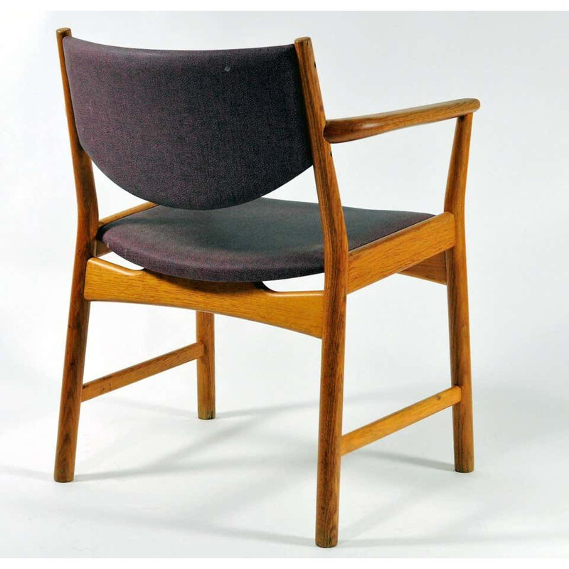 Lot de 3 fauteuils Vintage Aksel Bender Madsen, Ejnar Larsen Oak 1960s