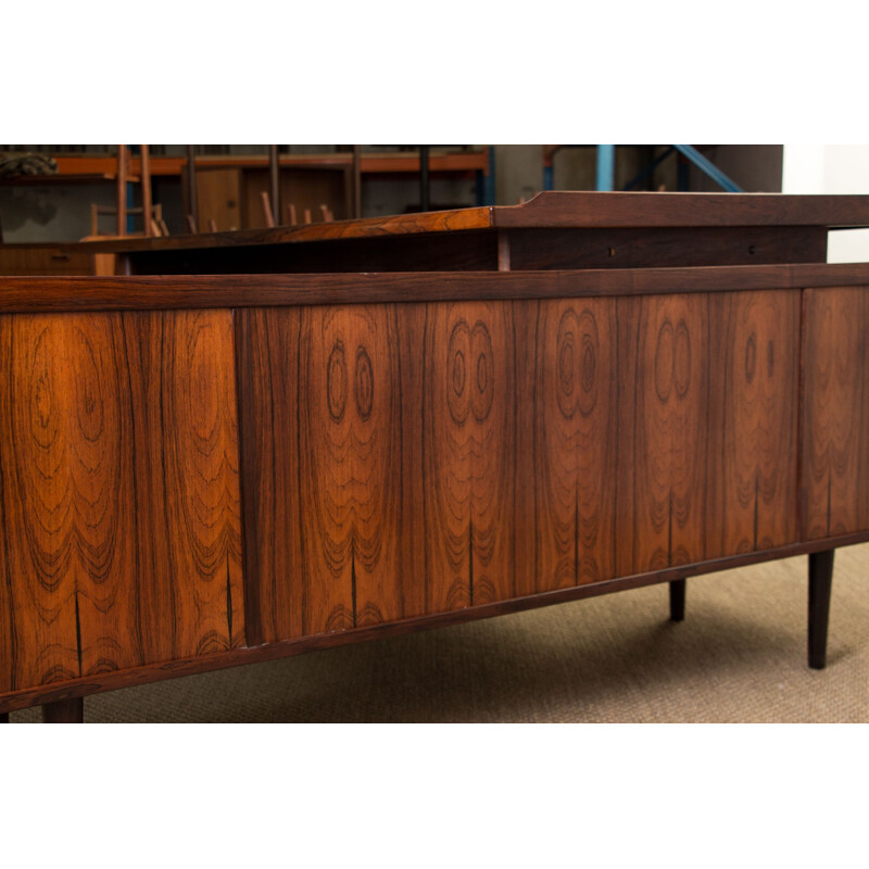 Large vintage executive desk in Rio Rosewood, model 208 by Arne Vodder for Danish Sibast