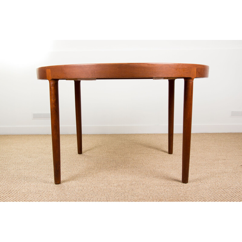 Vintage Danish Teak Extendable Dining Table by Harry Ostergaard 1960