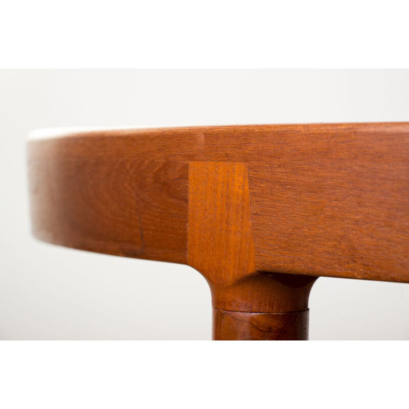 Vintage Danish Teak Extendable Dining Table by Harry Ostergaard 1960